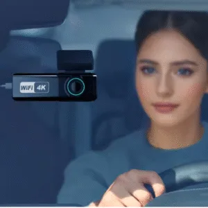 4K-Dashcam mit Front- & Rückfahrkamera, WLAN, Nachtsicht & Parküberwachung